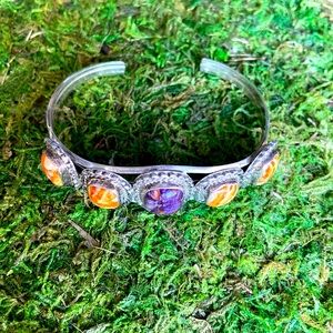 COPY - Sterling silver spiny oyster shell cuff bracelet